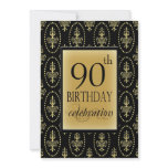 90th Birthday Party Personalized Invitation