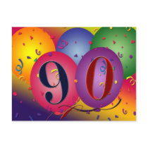 90th birthday party postcard invitation by perfectpostage 90th birthday party postcard invitation