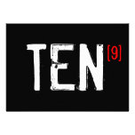 90th Birthday - Perfect Ten Invitation