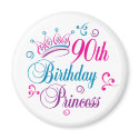 90th Birthday Princess magnets by BirthdayObsessions 90th Birthday Princess magnets