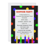 90th Surprise Birthday Party Invitation -- Dots
