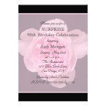 90th Surprise Birthday Party Invitation Rose Custom Invite