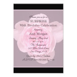 90th Surprise Birthday Party Invitation Rose Custom Invite