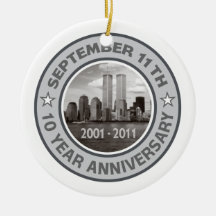 911 10 Year Anniversary Christmas Ornaments