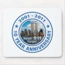 911 10 Year Anniversary Mouse Pads