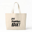 911 Dispatchers Rock! Tote Bag by TShirtDotCom 911 Dispatchers Rock! Tote Bag