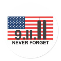 911 flag sticker
