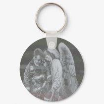 911 Hero with an Angel keychains by AcesofPlaces 911 Hero with an Angel keychains