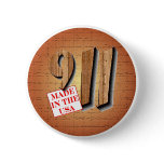 911 Made in USA Button