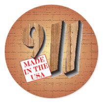 911 Made in USA Sticker