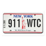 911 Memorial NY License Plate Sticker 1