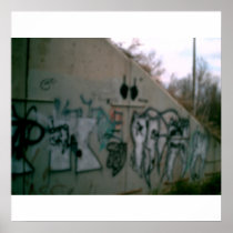 911 Methmouth Graffiti Poster
