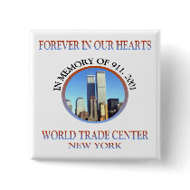 911 New York Pinback Button