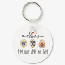 911 not 411 or 611 Dispatcher Keychain