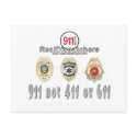 911 not 411 or 611 Dispatcher Postcard