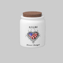 911 Tattoo Never Forget candy jars