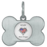 911 Tattoo Never Forget Pet Name Tags