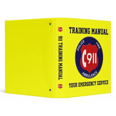 911 Training & Manual Binder by marcscreations