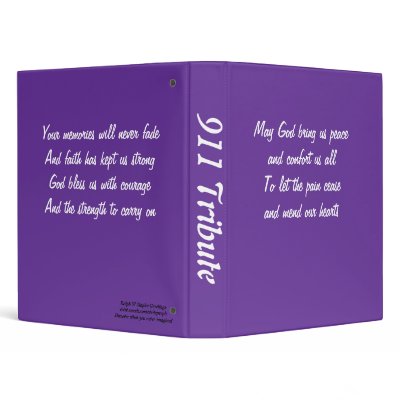 911 tribute binders by writepeople