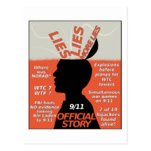 911 Truth Official Story Lies Post Card