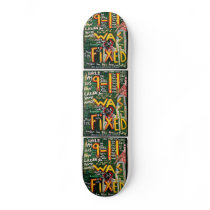 911 WAS FIXED BLACK SKATE BOARD DECKS
