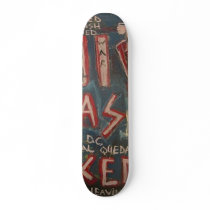 911 WAS FIXED BLUE SKATE BOARD