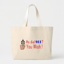 911 you wish canvas bags
