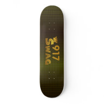 917 Area Code Swag Skateboard Deck