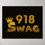 918 Area Code Swag Posters