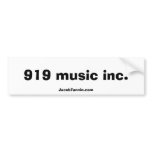 919 music inc., JacobFannin.com Bumper Sticker