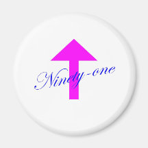 91 Arrow Refrigerator Magnet