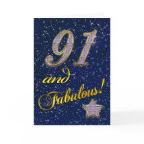 91st birthday for someone Fabulous Card