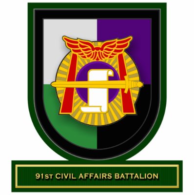 91st Civil Affairs Battalion flash Cut Outs by a2zgraphicsworks