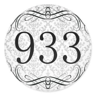 933 Area Code Round Sticker by AreaCodes