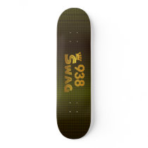 938 Area Code Swag Skate Deck