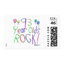 93 Year Olds Rock ! Postage Stamps