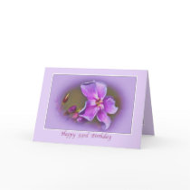 93rd Birthday Card with Pink and Lavender Florals