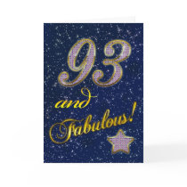 93rd Birthday party Invitation Greeting Cards