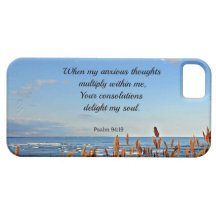 94:19 del salmo en que mis pensamientos ansiosos… iPhone 5 Case-Mate carcasas