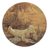 94 Degrees in the Shade, Sir Lawrence Alma Tadema Round Stickers