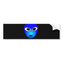 94-Free-3D-Extra-Terrestrial-Smiley-Face-Clipart-I Bumper Stickers