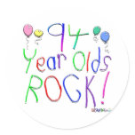 94 Year Olds Rock ! Sticker