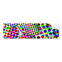 94b HEART POLKADOTS BACKGROUNDS DIGITAL RANDOM LOV Bumper Sticker