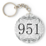 951 Area Code Key Chains