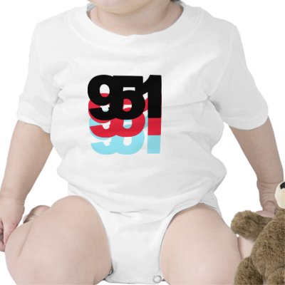 951 Area Code Tee Shirts by