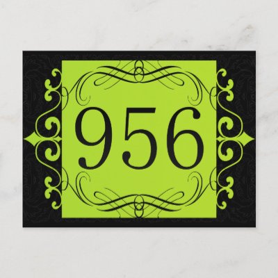 956 Area Code Postcard by