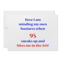 95 Bites me Personalized Invitations