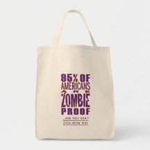 95% of Americans are Zombie Proof Tote Bags