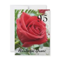 95 Wonderful Years!-Birthday Celebration Personalized Invitation