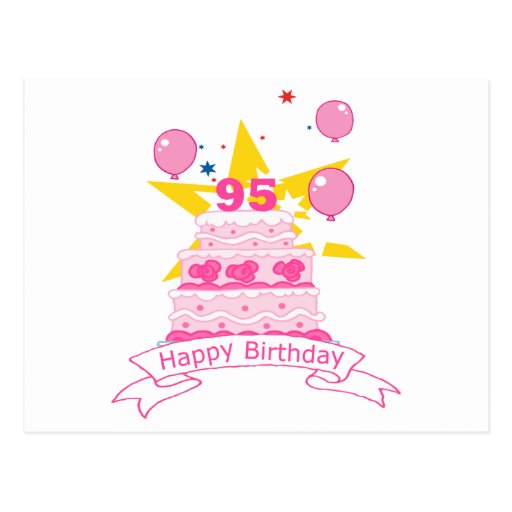 95-year-old-birthday-cake-postcard-zazzle